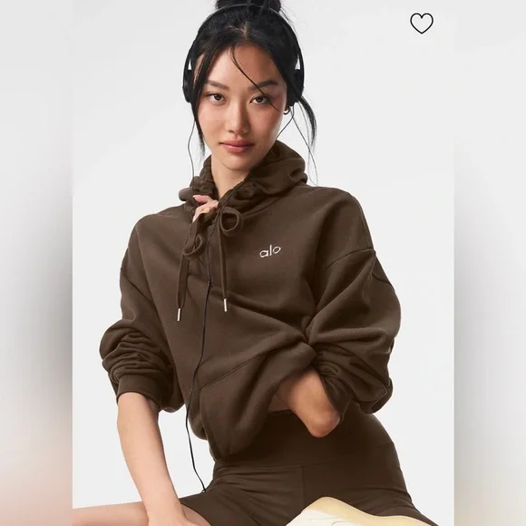 ALO Yoga NWT Accolade Hoodie Expresso Color Size XXS